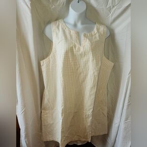 Liz Claiborne Sleeveless Vneck Dress Wirh Pockets 2X NWOT